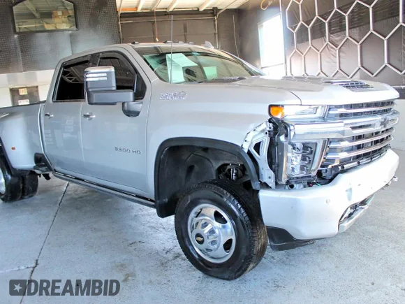 ✅ 2022 Chevrolet Silverado 3500HD High Country • VIN: 1GC4YVEY8NF270409 • Lot: 52962336. Listed on Copart with 83,116 mi. Free auction sales archive from the USA and detailed vehicle history report at DreamBid. Image 1.