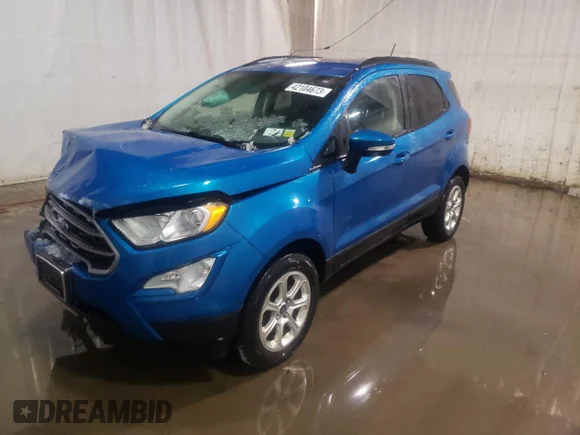 ✅ 2019 Ford EcoSport SE • VIN: MAJ6S3GL7KC310272 • Лот: 42104673. Опубликован ранее на Copart с пробегом 36 310 миль. Бесплатный доступ к архиву аукционных продаж из США и подробный отчёт об истории автомобиля на DreamBid. Изображение 1.