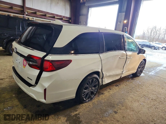 ✅ 2025 Honda Odyssey Touring • VIN: 5FNRL6H89SB007383 • Lot: 77418825. Wystawiony na Copart z przebiegiem 9 683 mil. Bezpłatny archiwum sprzedaży aukcyjnych z USA i szczegółowy raport historii pojazdu na DreamBid. Zdjęcie 3.