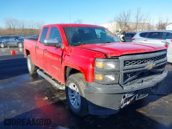 ✅ 2014 Chevrolet Silverado 1500 Work Truck • VIN: 1GCVKPEH7EZ379945 • Lot: 43960858. Listed on IAAI with 182,043 mi. Free auction sales archive from the USA and detailed vehicle history report at DreamBid. Image 1.