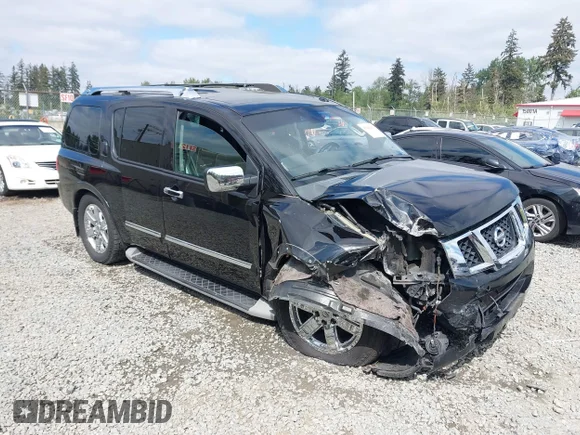 ✅ 2013 Nissan Armada SL • VIN: 5N1BA0NC5DN609923 • Lot: 45042413. Listed on IAAI with Not provided. Free auction sales archive from the USA and detailed vehicle history report at DreamBid. Image 1.