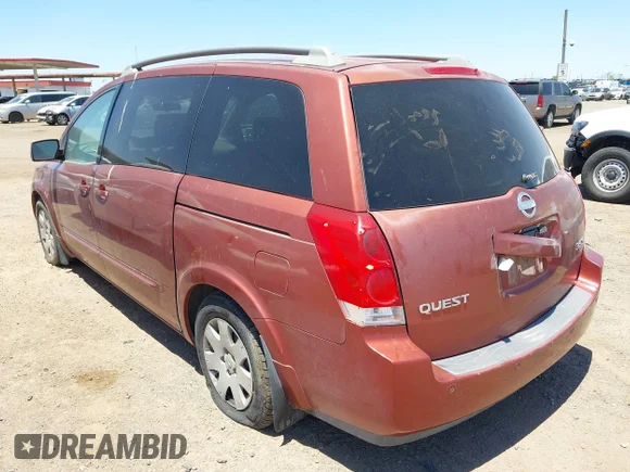 ✅ 2005 Nissan Quest • VIN: 5N1BV28UX5N110850 • Lot: 42464064. Wystawiony na IAAI z przebiegiem 148 887 mil. Bezpłatny archiwum sprzedaży aukcyjnych z USA i szczegółowy raport historii pojazdu na DreamBid. Zdjęcie 3.