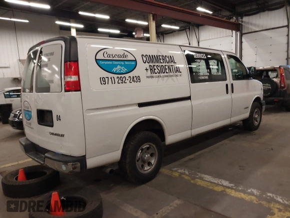 ✅ 2006 Chevrolet Express Cargo • VIN: 1GCHG39U261116289 • Lot: 41982938. Wystawiony na IAAI z przebiegiem 200 374 mil. Bezpłatny archiwum sprzedaży aukcyjnych z USA i szczegółowy raport historii pojazdu na DreamBid. Zdjęcie 4.
