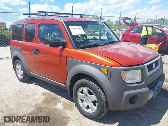 ✅ 2003 Honda Element EX • VIN: 5J6YH28523L032758 • Лот: 45364990. Опубліковано раніше на IAAI з пробігом 212 123 миль. Безкоштовний доступ до архіву аукціонних продажів зі США та докладний звіт про історію автомобіля на DreamBid. Зображення 1.