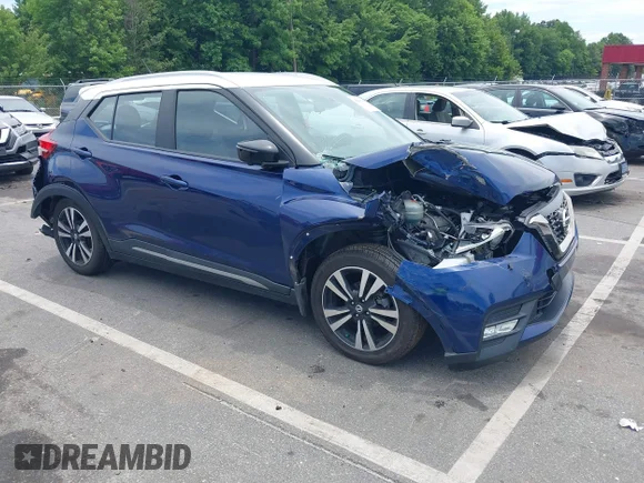 ✅ 2019 Nissan Kicks SR • VIN: 3N1CP5CU3KL536048 • Лот: 45465468. Опубликован ранее на IAAI с пробегом 68 946 миль. Бесплатный доступ к архиву аукционных продаж из США и подробный отчёт об истории автомобиля на DreamBid. Изображение 1.