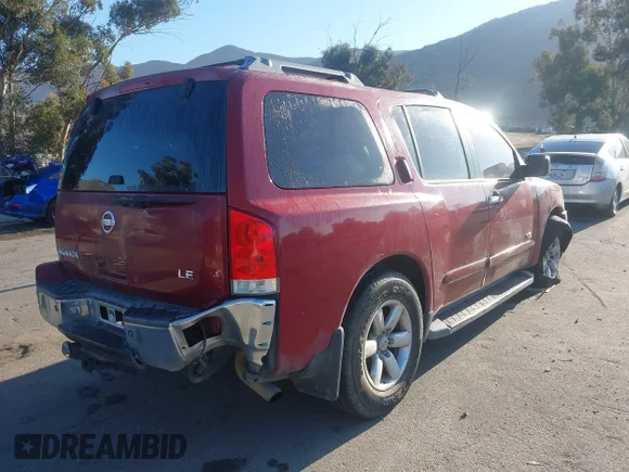 ✅ 2006 Nissan Armada LE • VIN: 5N1AA08B86N734853 • Lot: 43515673. Wystawiony na IAAI z przebiegiem 214 953 mil. Bezpłatny archiwum sprzedaży aukcyjnych z USA i szczegółowy raport historii pojazdu na DreamBid. Zdjęcie 4.