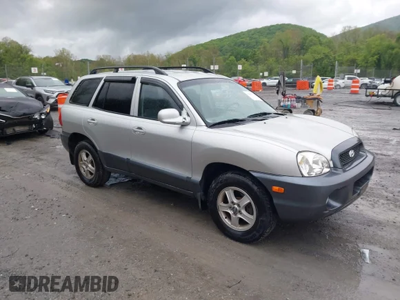 ✅ 2003 Hyundai Santa Fe GLS • VIN: KM8SC13D03U424811 • Lot: 45083517. Listed on IAAI with 73,104 mi. Free auction sales archive from the USA and detailed vehicle history report at DreamBid. Image 1.
