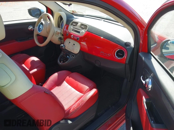 ✅ 2012 FIAT 500 Lounge • VIN: 3C3CFFER2CT229314 • Lot: 45183053. Listed on IAAI with 147,485 mi. Free auction sales archive from the USA and detailed vehicle history report at DreamBid. Image 5.