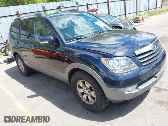 ✅ 2009 Kia Borrego EX • VIN: KNDJH741395012409 • Lot: 44920764. Listed on IAAI with 193,084 mi. Free auction sales archive from the USA and detailed vehicle history report at DreamBid. Image 1.