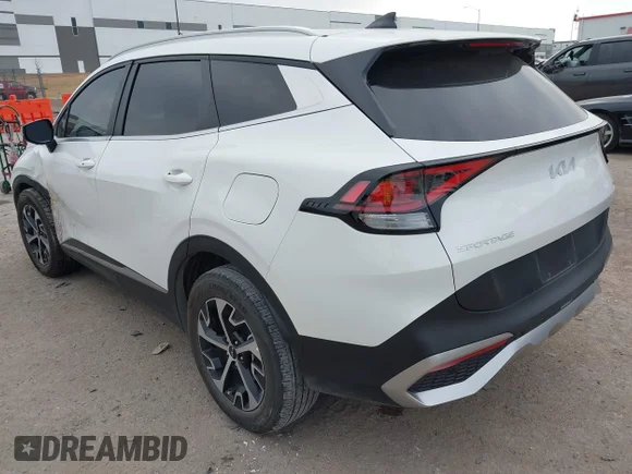 ✅ 2023 Kia Sportage EX • VIN: KNDPVCAG6P7099096 • Lot: 43952847. Listed on IAAI with 22,524 mi. Free auction sales archive from the USA and detailed vehicle history report at DreamBid. Image 3.
