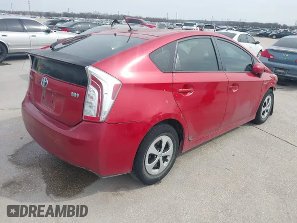✅ 2013 Toyota Prius Three • VIN: JTDKN3DU2D1629526 • Lot: 44389946. Wystawiony na IAAI z przebiegiem 236 984 mil. Bezpłatny archiwum sprzedaży aukcyjnych z USA i szczegółowy raport historii pojazdu na DreamBid. Zdjęcie 4.
