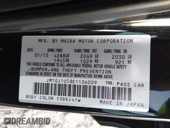 ✅ 2014 Mazda 6 i Sport • VIN: JM1GJ1U58E1106009 • Lot: 44666615. Wystawiony na IAAI z przebiegiem 162 085 mil. Bezpłatny archiwum sprzedaży aukcyjnych z USA i szczegółowy raport historii pojazdu na DreamBid. Zdjęcie 9.
