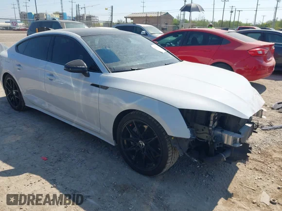 ✅ 2022 Audi A5 Sportback S line Prestige • VIN: WAUEACF55NA011856 • Lot: 43360414. Listed on IAAI with 57,899 mi. Free auction sales archive from the USA and detailed vehicle history report at DreamBid. Image 1.