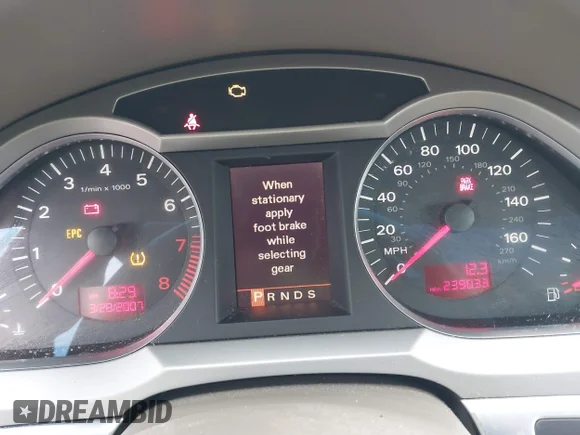 ✅ 2007 Audi A6 4.2L • VIN: WAUDV74FX7N028778 • Lot: 43465725. Listed on IAAI with 239,033 mi. Free auction sales archive from the USA and detailed vehicle history report at DreamBid. Image 7.
