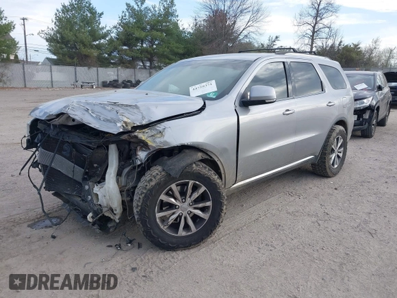 ✅ 2016 Dodge Durango Limited • VIN: 1C4RDJDG7GC412823 • Lot: 44759371. Wystawiony na IAAI z przebiegiem 196 519 mil. Bezpłatny archiwum sprzedaży aukcyjnych z USA i szczegółowy raport historii pojazdu na DreamBid. Zdjęcie 2.