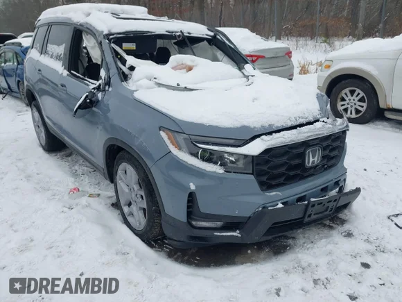 ✅ 2024 Honda Passport EX-L • VIN: 5FNYF8H51RB020322 • Lot: 44061090. Wystawiony na IAAI z przebiegiem 22 142 mil. Bezpłatny archiwum sprzedaży aukcyjnych z USA i szczegółowy raport historii pojazdu na DreamBid. Zdjęcie 1.