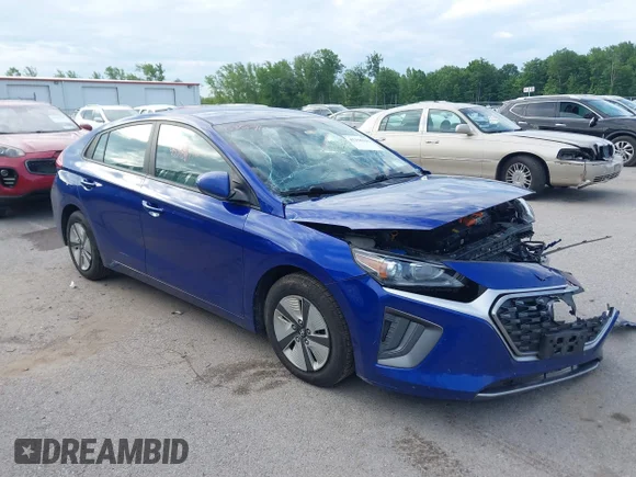 ✅ 2022 Hyundai Ioniq Blue • VIN: KMHC65LC0NU275149 • Lot: 45356710. Listed on IAAI with 123,975 mi. Free auction sales archive from the USA and detailed vehicle history report at DreamBid. Image 1.