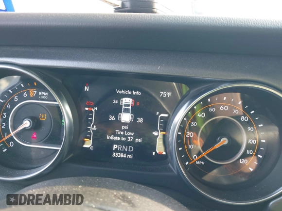 ✅ 2023 Jeep Gladiator Mojave • VIN: 1C6JJTEG4PL510313 • Lot: 44892524. Wystawiony na IAAI z przebiegiem 33 384 mil. Bezpłatny archiwum sprzedaży aukcyjnych z USA i szczegółowy raport historii pojazdu na DreamBid. Zdjęcie 7.