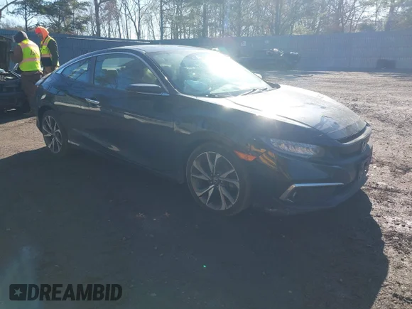 ✅ 2019 Honda Civic Touring • VIN: 2HGFC3B92KH350034 • Lot: 44688872. Listed on IAAI with 98,832 mi. Free auction sales archive from the USA and detailed vehicle history report at DreamBid. Image 1.
