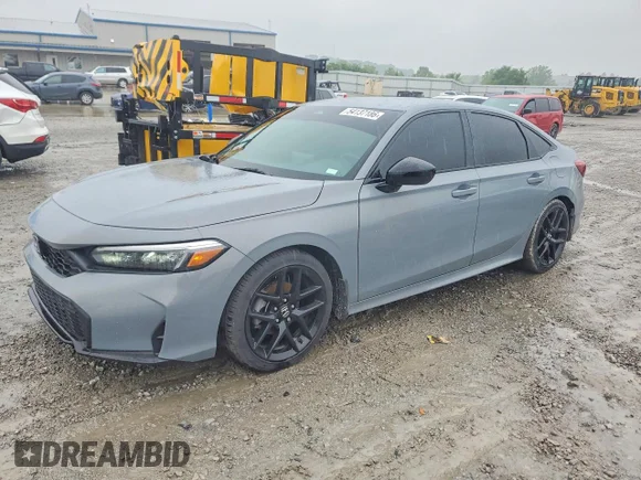 ✅ 2025 Honda Civic Sport • VIN: 2HGFE2F58SH559967 • Lot: 54137186. Wystawiony na Copart z przebiegiem 33 738 mil. Bezpłatny archiwum sprzedaży aukcyjnych z USA i szczegółowy raport historii pojazdu na DreamBid. Zdjęcie 1.