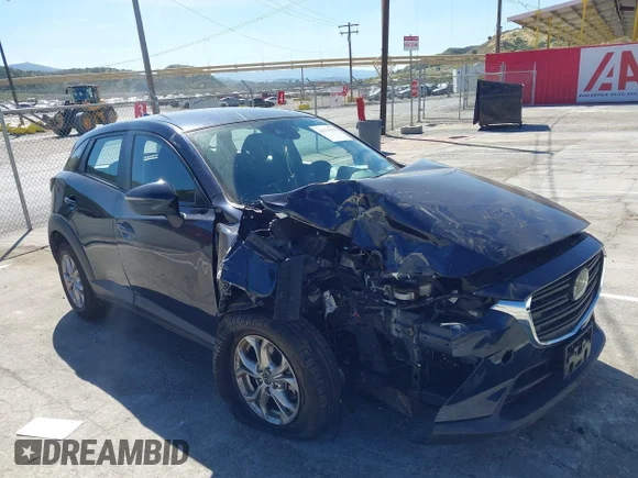 ✅ 2020 Mazda CX-3 Sport • VIN: JM1DKDB71L1474616 • Lot: 44634055. Listed on IAAI with 43,990 mi. Free auction sales archive from the USA and detailed vehicle history report at DreamBid. Image 1.