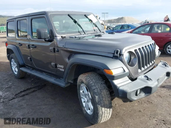 ✅ 2018 Jeep Wrangler Unlimited Sport S • VIN: 1C4HJXDN5JW325451 • Lot: 44488365. Wystawiony na IAAI z przebiegiem 64 237 mil. Bezpłatny archiwum sprzedaży aukcyjnych z USA i szczegółowy raport historii pojazdu na DreamBid. Zdjęcie 1.