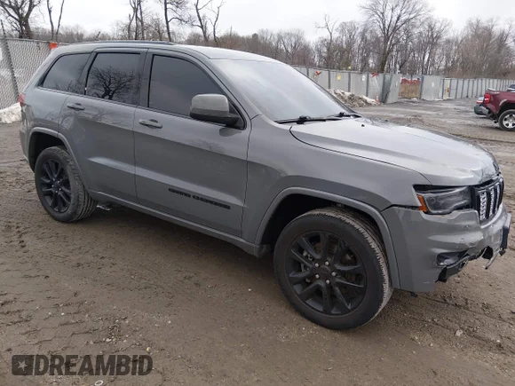 ✅ 2021 Jeep Grand Cherokee Laredo E • VIN: 1C4RJFAG9MC871938 • Lot: 44402920. Listed on IAAI with 56,263 mi. Free auction sales archive from the USA and detailed vehicle history report at DreamBid. Image 1.