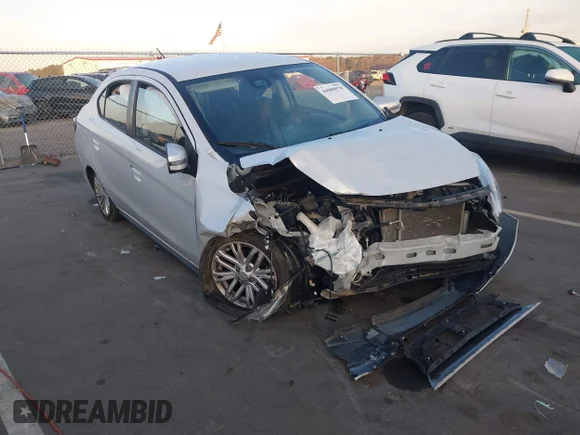 ✅ 2023 Mitsubishi Mirage SE • VIN: ML32FVFJ3PHF06301 • Lot: 44080978. Wystawiony na IAAI z przebiegiem 49 857 mil. Bezpłatny archiwum sprzedaży aukcyjnych z USA i szczegółowy raport historii pojazdu na DreamBid. Zdjęcie 1.