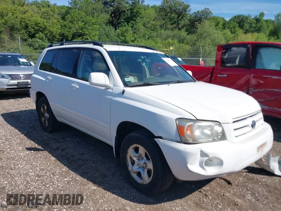 ✅ 2005 Toyota Highlander • VIN: JTEGD21A750119480 • Lot: 45263385. Wystawiony na IAAI z przebiegiem Nie podano. Bezpłatny archiwum sprzedaży aukcyjnych z USA i szczegółowy raport historii pojazdu na DreamBid. Zdjęcie 1.