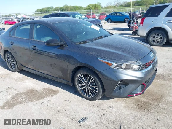 ✅ 2023 Kia Forte GT-Line • VIN: 3KPF54ADXPE598135 • Lot: 44991063. Listed on IAAI with 29,838 mi. Free auction sales archive from the USA and detailed vehicle history report at DreamBid. Image 1.