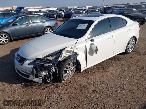 ✅ 2006 Lexus IS 350 • VIN: JTHBE262862003951 • Lot: 41627024. Wystawiony na IAAI z przebiegiem 215 545 mil. Bezpłatny archiwum sprzedaży aukcyjnych z USA i szczegółowy raport historii pojazdu na DreamBid. Zdjęcie 2.