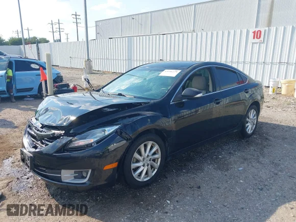 ✅ 2012 Mazda 6 i Touring Plus • VIN: 1YVHZ8EHXC5M24017 • Lot: 43246279. Listed on IAAI with 234,501 mi. Free auction sales archive from the USA and detailed vehicle history report at DreamBid. Image 2.