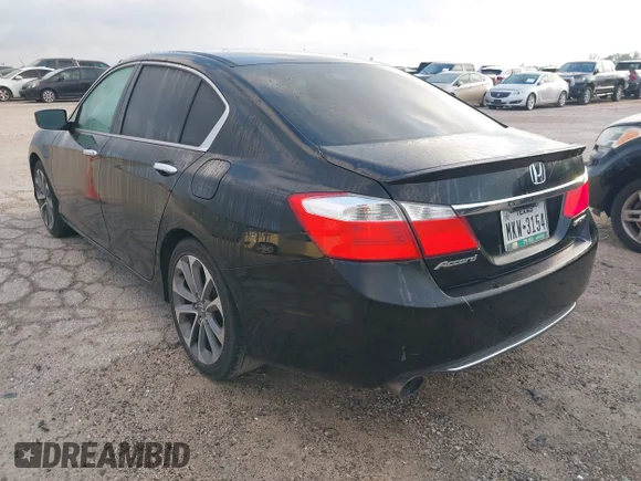 ✅ 2015 Honda Accord Sport • VIN: 1HGCR2F52FA259711 • Lot: 43354163. Wystawiony na IAAI z przebiegiem 233 960 mil. Bezpłatny archiwum sprzedaży aukcyjnych z USA i szczegółowy raport historii pojazdu na DreamBid. Zdjęcie 3.