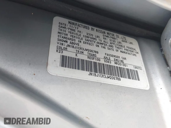 ✅ 2018 Nissan Rogue SV • VIN: JN1BJ1CR3JW206789 • Lot: 42704054. Wystawiony na IAAI z przebiegiem 137 175 mil. Bezpłatny archiwum sprzedaży aukcyjnych z USA i szczegółowy raport historii pojazdu na DreamBid. Zdjęcie 9.
