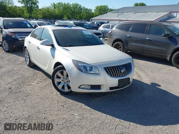 ✅ 2013 Buick Regal Turbo Premium 2 • VIN: 2G4GT5GV5D9247445 • Lot: 45005298. Listed on IAAI with 72,160 mi. Free auction sales archive from the USA and detailed vehicle history report at DreamBid. Image 1.