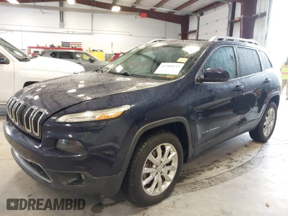✅ 2015 Jeep Cherokee Limited • VIN: 1C4PJMDS1FW551817 • Lot: 45209133. Listed on IAAI with 129,455 mi. Free auction sales archive from the USA and detailed vehicle history report at DreamBid. Image 2.