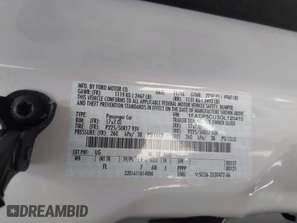 ✅ 2016 Ford C-Max SEL • VIN: 1FADP5CU3GL120415 • Лот: 43053862. Опубліковано раніше на IAAI з пробігом 48 357 миль. Безкоштовний доступ до архіву аукціонних продажів зі США та докладний звіт про історію автомобіля на DreamBid. Зображення 9.