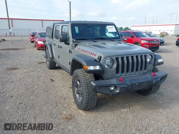 ✅ 2022 Jeep Gladiator Rubicon • VIN: 1C6JJTBG0NL163497 • Lot: 44844657. Listed on IAAI with 59,257 mi. Free auction sales archive from the USA and detailed vehicle history report at DreamBid. Image 1.