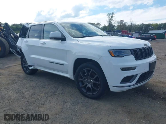 ✅ 2021 Jeep Grand Cherokee Overland • VIN: 1C4RJFCG7MC736650 • Lot: 43059723. Wystawiony na IAAI z przebiegiem 34 885 mil. Bezpłatny archiwum sprzedaży aukcyjnych z USA i szczegółowy raport historii pojazdu na DreamBid. Zdjęcie 1.