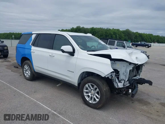 ✅ 2025 Chevrolet Tahoe LT • VIN: 1GNS6NRD8SR170462 • Лот: 45118083. Опубліковано раніше на IAAI з пробігом 14 182 миль. Безкоштовний доступ до архіву аукціонних продажів зі США та докладний звіт про історію автомобіля на DreamBid. Зображення 1.