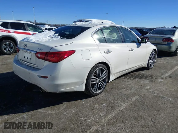 ✅ 2015 Infiniti Q50 • VIN: JN1BV7AR3FM405564 • Лот: 44250610. Опубліковано раніше на IAAI з пробігом 112 575 миль. Безкоштовний доступ до архіву аукціонних продажів зі США та докладний звіт про історію автомобіля на DreamBid. Зображення 4.
