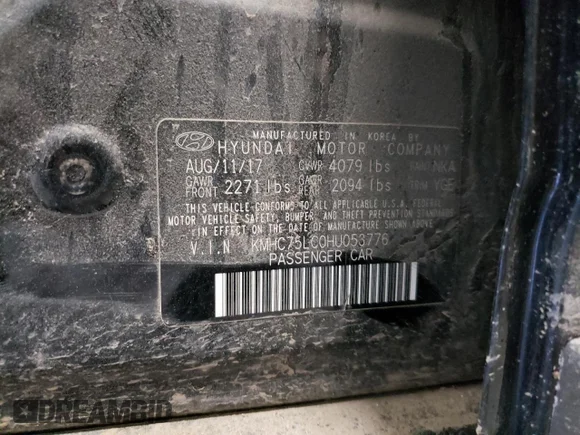 ✅ 2017 Hyundai Ioniq SEL • VIN: KMHC75LC0HU053776 • Lot: 72604302. Wystawiony na Copart z przebiegiem 138 273 mil. Bezpłatny archiwum sprzedaży aukcyjnych z USA i szczegółowy raport historii pojazdu na DreamBid. Zdjęcie 14.
