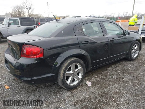 ✅ 2012 Dodge Avenger SE • VIN: 1C3CDZAB5CN181890 • Lot: 41827194. Listed on IAAI with 178,337 mi. Free auction sales archive from the USA and detailed vehicle history report at DreamBid. Image 4.