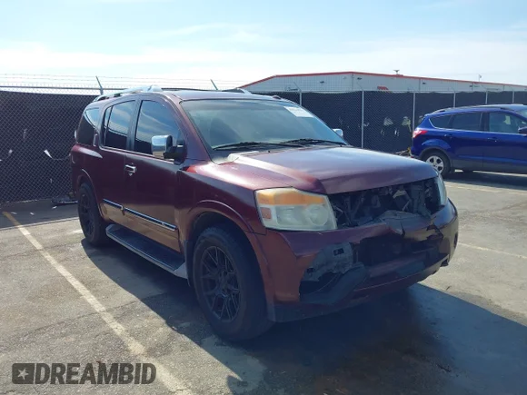 ✅ 2010 Nissan Armada Titanium • VIN: 5N1BA0NDXAN621716 • Лот: 44354551. Опубликован ранее на IAAI с пробегом 197 959 миль. Бесплатный доступ к архиву аукционных продаж из США и подробный отчёт об истории автомобиля на DreamBid. Изображение 1.