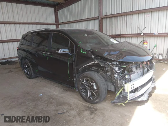 ✅ 2025 Toyota Sienna Platinum • VIN: 5TDESKFC6SS210874 • Lot: 44646956. Listed on IAAI with 6,481 mi. Free auction sales archive from the USA and detailed vehicle history report at DreamBid. Image 1.