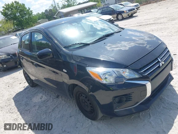 ✅ 2021 Mitsubishi Mirage ES • VIN: ML32AUHJ3MH010994 • Lot: 42067038. Listed on IAAI with 85,579 mi. Free auction sales archive from the USA and detailed vehicle history report at DreamBid. Image 1.