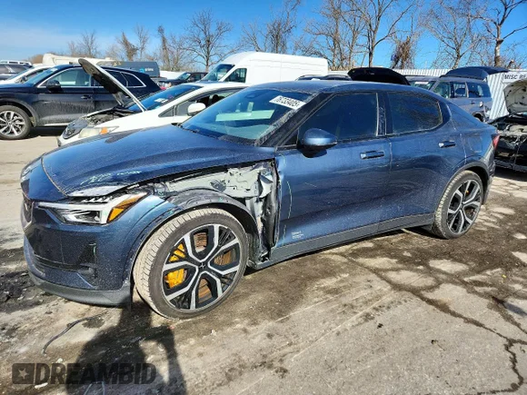 ✅ 2023 Polestar 2 Performance • VIN: YSMET3KA6PL115512 • Lot: 76733405. Listed on Copart with 41,653 mi. Free auction sales archive from the USA and detailed vehicle history report at DreamBid. Image 1.