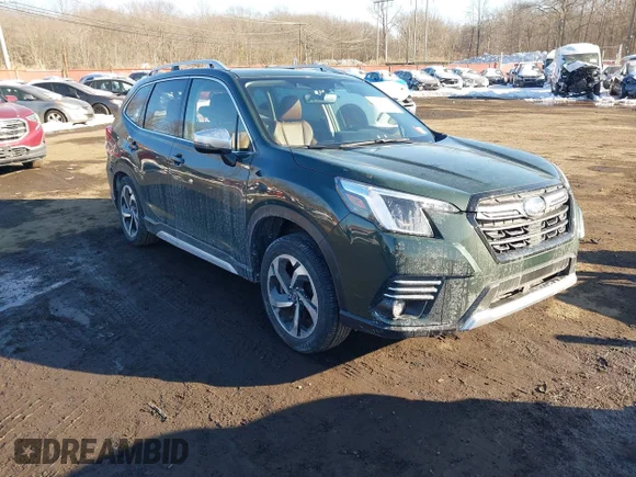 ✅ 2023 Subaru Forester Touring • VIN: JF2SKARC5PH545906 • Lot: 44333189. Listed on IAAI with 24,696 mi. Free auction sales archive from the USA and detailed vehicle history report at DreamBid. Image 1.