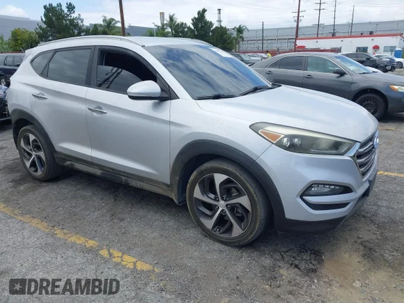 ✅ 2016 Hyundai Tucson Limited • VIN: KM8J3CA21GU163980 • Лот: 45194584. Опубликован ранее на IAAI с пробегом 166 615 миль. Бесплатный доступ к архиву аукционных продаж из США и подробный отчёт об истории автомобиля на DreamBid. Изображение 1.