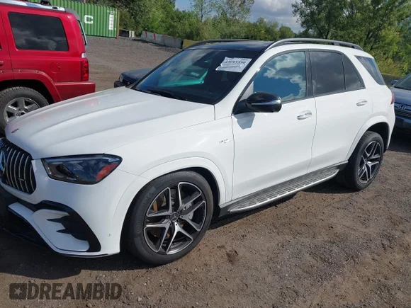 ✅ 2025 Mercedes-Benz GLE 53 AMG • VIN: 4JGFB6BBXSB406327 • Lot: 43095559. Wystawiony na IAAI z przebiegiem 5 484 mil. Bezpłatny archiwum sprzedaży aukcyjnych z USA i szczegółowy raport historii pojazdu na DreamBid. Zdjęcie 2.